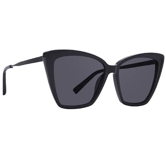 Becky II Polarized Sunglasses in Black/Dark Smoke - Picture 3 of 3